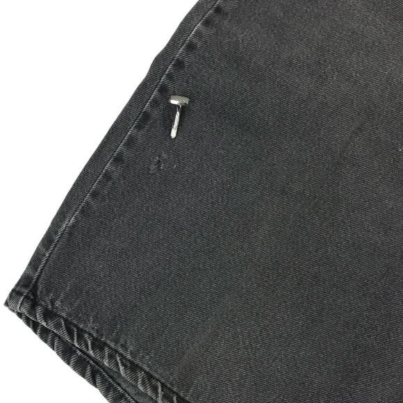 Vintage Levi's 550 Gray Denim Orange Tab Shorts 35 - Picture 7 of 8